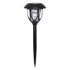 10 Lumens LED Parisian Glass Solar Light, Black