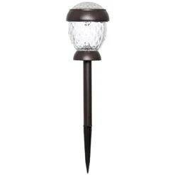 10 Lumens LED Solar Pineapple Light, Oil-Rubbed Bronze