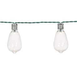 15-Count LED Solar Edison String Light Set