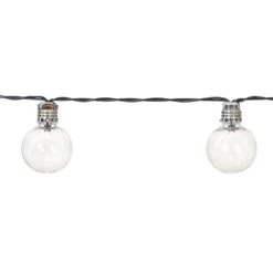15-Count LED Solar G40 Bulb String Light Set