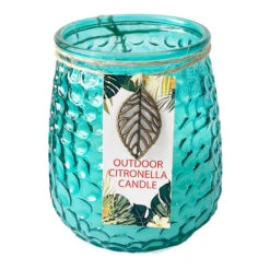 2-Wick Blue Citronella Jar Candle, 18oz