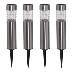 3 Lumens Gannon Silver Metal Pathway Light