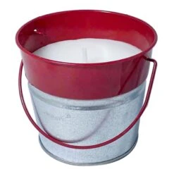 3-Pack Red, White & Blue Galvanized Metal Citronella Bucket Candles, 7oz -Patio Furniture Shop 3 pack red white blue galvanized metal citronella bucket candles 7oz 2