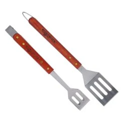 7-Piece Ignite Red Stainless Steel BB-Q Tool Set & Case -Patio Furniture Shop 7 piece ignite red stainless steel bb q tool set case 2