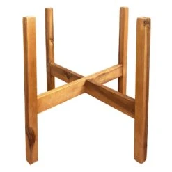Acacia Wood Plant Stand, Large