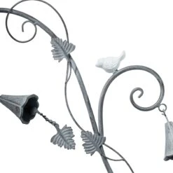 Bird & Bells Metal Garden Stake, 47" -Patio Furniture Shop bird bells metal garden stake 47 1
