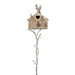 Birdhouse Metal Yard Stake, 55"