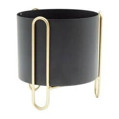 Black & Gold Metal Plant Stand, 6x7