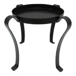 Black Metal Plant Stand, 8"