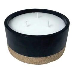 Black Rope Citronella Candle, 29oz