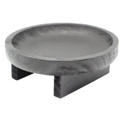 Black Wooden Plant Stand, Small