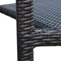 Brown Wicker Mid-Century Outdoor Barstool -Patio Furniture Shop brown wicker mid century outdoor barstool 5