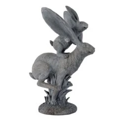 Bunny & Baby Garden Statue, 14"