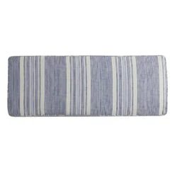 Calisto Striped Gusseted Outdoor Bench Cushion