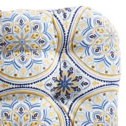 Castille Mandala Outdoor Wicker Settee Cushion -Patio Furniture Shop castille mandala outdoor wicker settee cushion 2