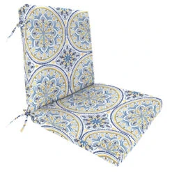 Castille Multi-Color Outdoor Hinged Seat Cushion