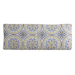 Castille Multicolor Gusseted Outdoor Bench Cushion