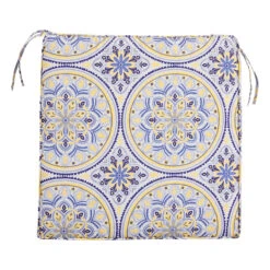 Castille Multicolor Gusseted Outdoor Deep Seat Cushion