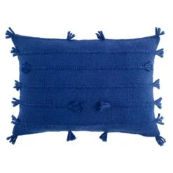 Clifton Knots Pillow, Navy Blue