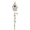 Copper & Green Metal Birdhouse Garden Stake
