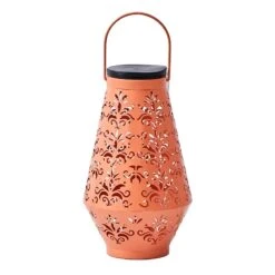 Coral Decorative Shadow Lantern, 8.3"