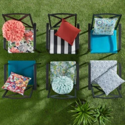Coral Petal Outdoor Throw Pillow, 17" -Patio Furniture Shop coral petal outdoor throw pillow 17 2
