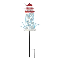 Decorative Metal Garden Stake, Lighthouse