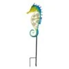 Decorative Metal Garden Stake, Seahorse