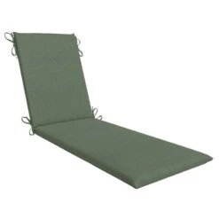 Endive Green Basic Outdoor Chaise Lounge Cushion