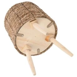 Found & Fable Faux Rattan Plant Stand, Medium -Patio Furniture Shop found fable faux rattan plant stand medium 2