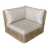 Found & Fable Hamptons All-Weather Wicker Outdoor Corner Chair With Cushion