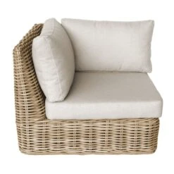 Found & Fable Hamptons All-Weather Wicker Outdoor Corner Chair With Cushion -Patio Furniture Shop found fable hamptons all weather wicker outdoor corner chair with cushion 3