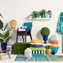 Found & Fable LED Bamboo Wood Lantern, 18" -Patio Furniture Shop found fable led bamboo wood lantern 18 2