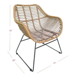 Found & Fable Wates All-Weather Natural Wicker Outdoor Chair -Patio Furniture Shop found fable wates all weather natural wicker outdoor chair 6