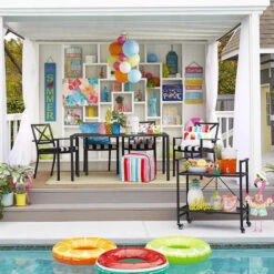 Grammercy Black Steel Slat Outdoor Chaise Lounge Chair -Patio Furniture Shop grammercy black steel slat outdoor chaise lounge chair 6