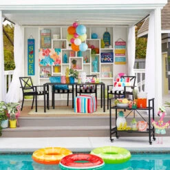 Grammercy Black Steel Slat Outdoor Chaise Lounge Chair -Patio Furniture Shop grammercy black steel slat outdoor chaise lounge chair 8