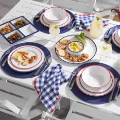 Grammercy White Steel Slat Outdoor Dining Table, 60x36 -Patio Furniture Shop grammercy white steel slat outdoor dining table 60x36 3