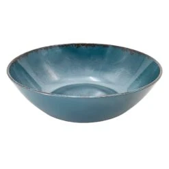 Honeybloom Blue Melamine Serving Bowl, 10"