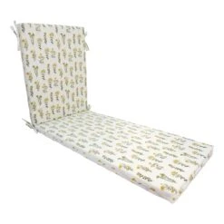 Honeybloom Floral Print Basic Outdoor Chaise Lounge Cushion
