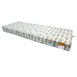 Honeybloom Floral Print Gusseted Outdoor Bench Cushion