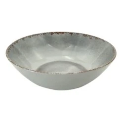 Honeybloom Grey Melamine Serving Bowl, 10"