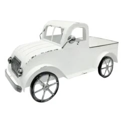 Honeybloom Metal White Truck Planter