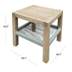 Honeybloom Park City Acacia Wood Outdoor End Table&nbsp; -Patio Furniture Shop honeybloom park city acacia wood outdoor end tableC2A0 5