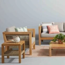 Honeybloom Park City Acacia Wood Outdoor End Table&nbsp; -Patio Furniture Shop honeybloom park city acacia wood outdoor end tableC2A0 8