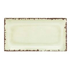 Honeybloom White Melamine Serving Tray, 16x8.5