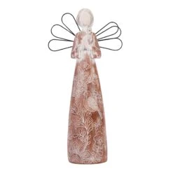 Honeybloom Wire Wing Angel Garden Statue, 14" -Patio Furniture Shop honeybloom wire wing angel garden statue 14 1