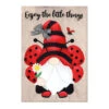 Ladybug Gnome Garden Flag
