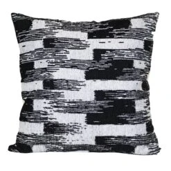 Laila Ali Black & White Paint Brush Outdoor Throw Pillow, 18"