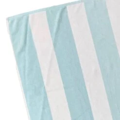 Laila Ali Blue Cabana Striped Beach Towel, 34x62 -Patio Furniture Shop laila ali blue cabana striped beach towel 34x62 3