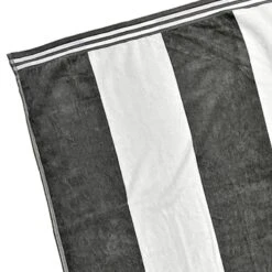 Laila Ali Grey Cabana Striped Beach Towel, 34x62 -Patio Furniture Shop laila ali grey cabana striped beach towel 34x62 3